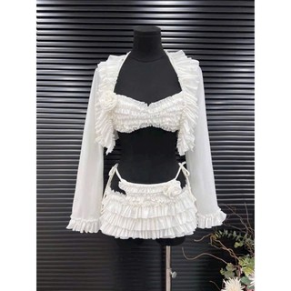 (HỎA TỐC) BIKINI 4 MẢNH PHỐI VIỀN LƯỚI BIKINI UMI
