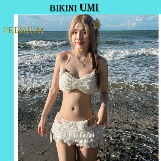 (HỎA TỐC) BIKINI 4 MẢNH PHỐI VIỀN LƯỚI BIKINI UMI