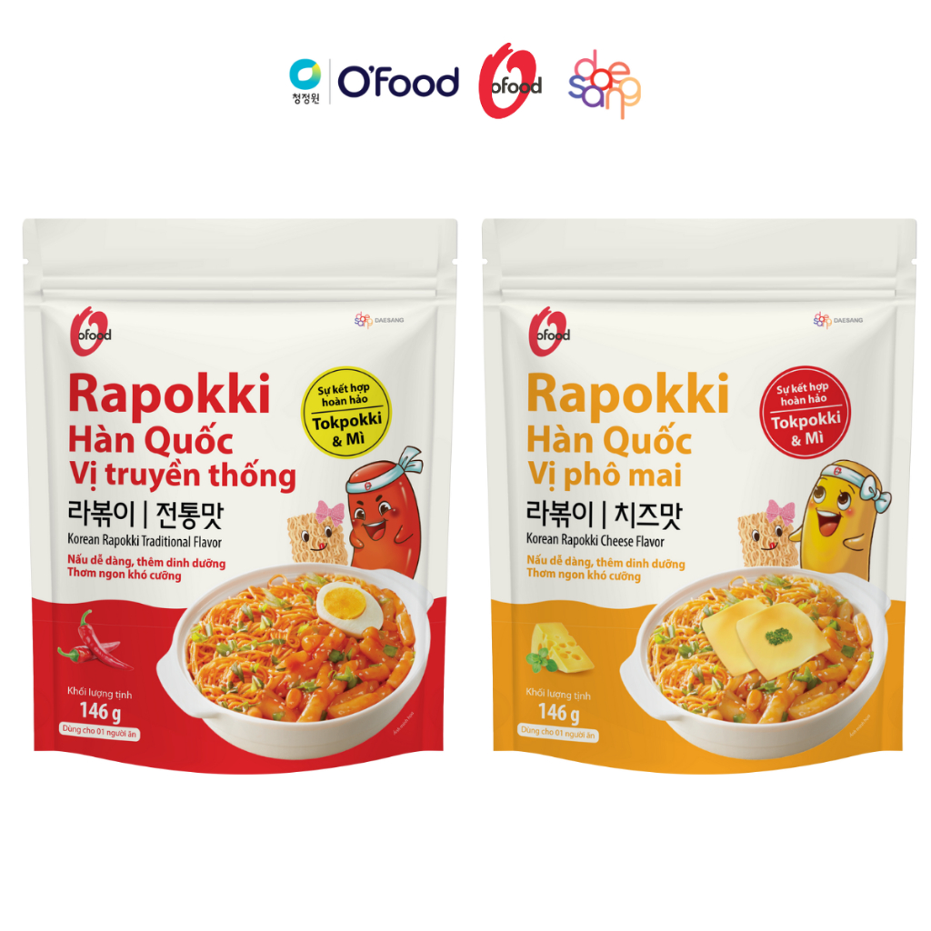 Rapokki Hàn Quốc O'food gói 146g, sự kết hợp của ramen và tokbokki ...