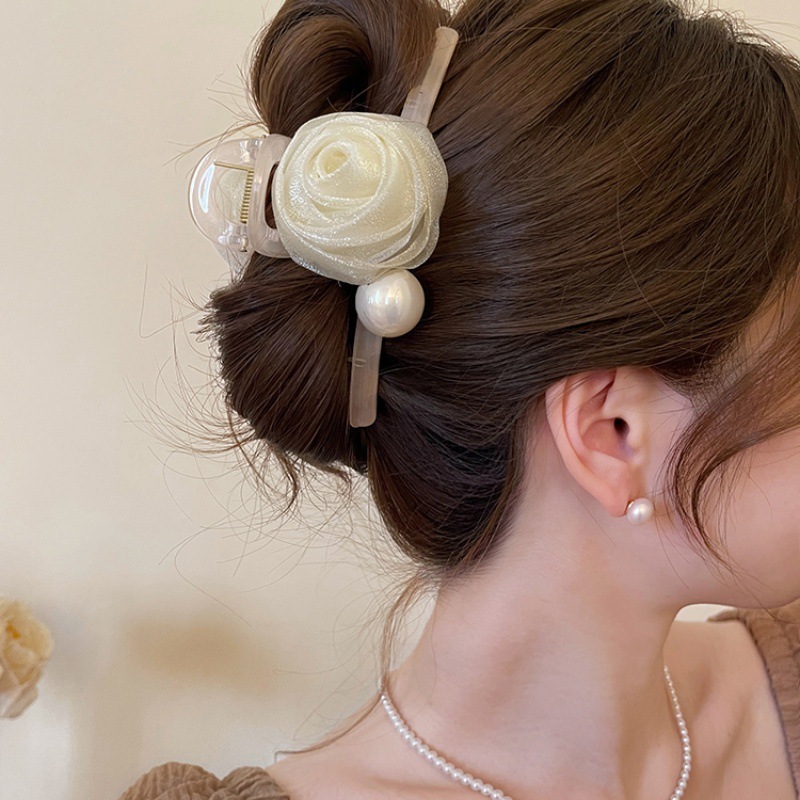 Kẹp tóc hoa kiểu dáng đa dạng phong cách thanh lịch nhẹ nhàng phụ kiện tóc phong cách Hàn Quốc