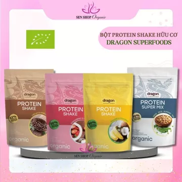Bột Protein thực vật hữu cơ Dragon Superfoods (Organic Protein Shake) - 450gr/500gr