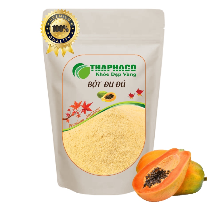 Bột đu đủ chín nguyên chất - Hàng loại 1 - Chất lượng cao với giá tốt nhất thị trường - Bột sạch và siêu mịn