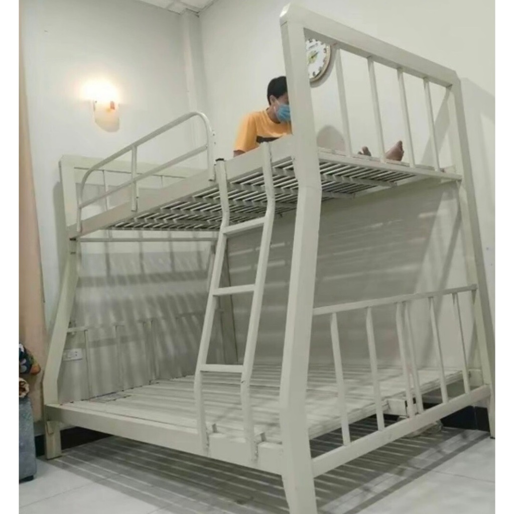 Giường sắt 2 tầng hộp 4x8 cao cấp, sơn tĩnh điện bền đẹp không rỉ sét