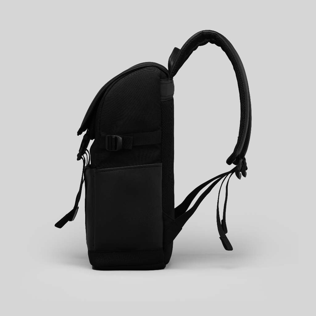 Balo Đi Học Đi Làm APOLO Thời Trang Nam Nữ Cặp Đựng Laptop Vải Phối Da Du Lịch | Mi Midori