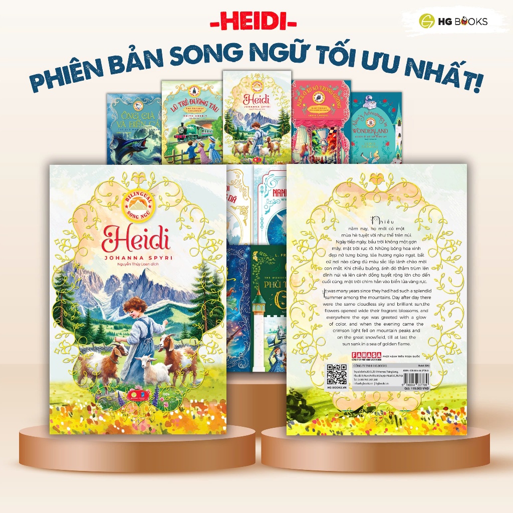 Ảnh Sách Song Ngữ Kinh Điển Heidi Có Note Từ Vựng Tặng Kèm File Nghe Truyện Thiếu Nhi Giáo Dục 2