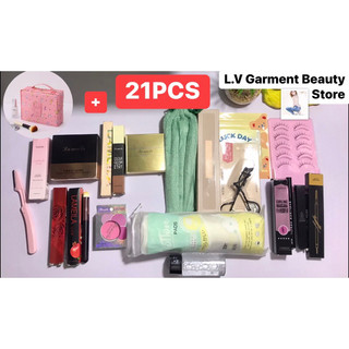 Combo Bộ Túi Makeup Cơ Bản Mix Trọn Bộ 21PCS LAMEILA Từ A-Z Cho Các Nàng Thích Làm Đẹp Hàng Nội Địa Siêu Rẻ