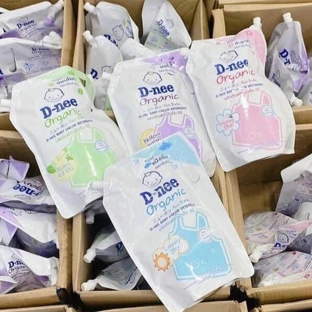 Nước Giặt Dnee Cho Bé Sơ Sinh có nắp vặn (Túi 1400ml) -Hàng Nội Địa Thái Lan-An Toàn Cho Trẻ Sơ Sinh