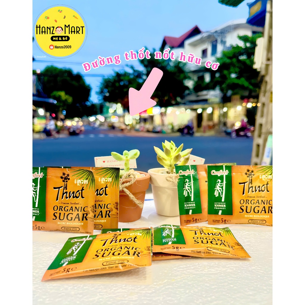 Đường thốt nốt hữu cơ tạo ngọt cho bé ăn dặm 5g hanzomart