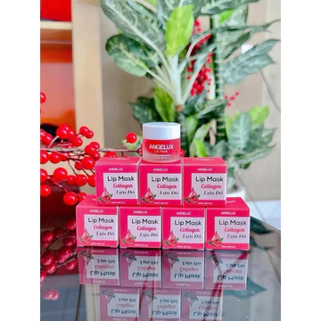 Ủ Môi Angelux Lựu Đỏ 10ml Chính Hãng Làm Hồng Môi, Giảm Khô Môi,Son Bóng