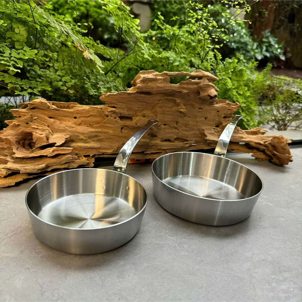 Chảo KINSGEM by Chockmen Size14-16Cm Inox Cao Cấp Chảo Chiên Rán Chảo Xào Dùng Bếp Từ