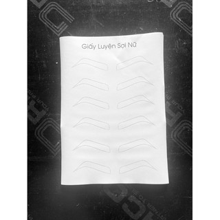 GIẤY LUYỆN SỢI MÀY NỮ CHẤT LIỆU GIẤY CỨNG