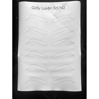 GIẤY LUYỆN SỢI MÀY NỮ CHẤT LIỆU GIẤY CỨNG