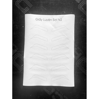 GIẤY LUYỆN SỢI MÀY NỮ CHẤT LIỆU GIẤY CỨNG