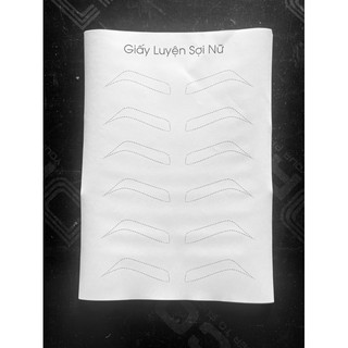 GIẤY LUYỆN SỢI MÀY NỮ CHẤT LIỆU GIẤY CỨNG