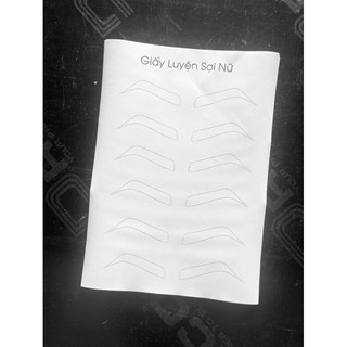 GIẤY LUYỆN SỢI MÀY NỮ CHẤT LIỆU GIẤY CỨNG