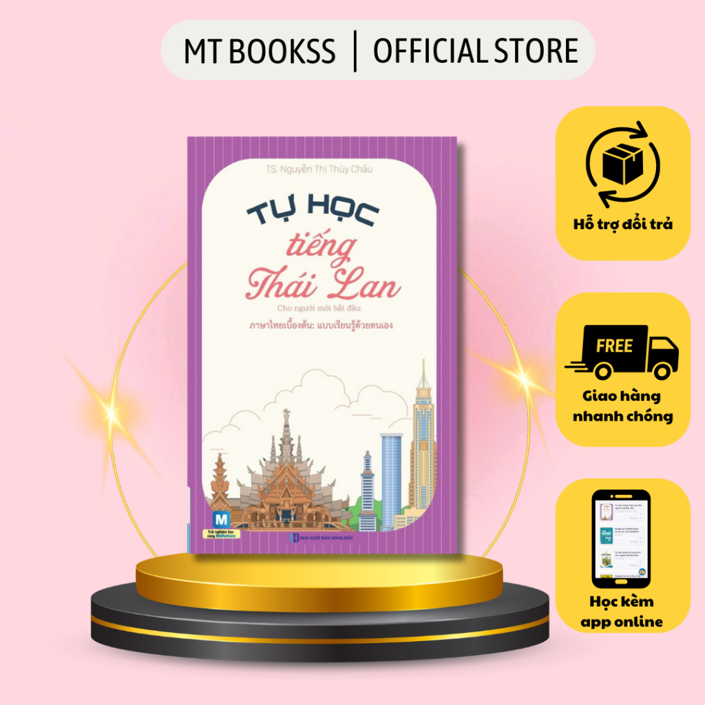 Sách - Combo Tự Học Tiếng Thái Lan Cho Người Mới Bắt Đầu