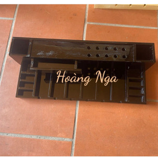 khay 6 ngăn đựng tông đơ có ngăn kéo tiện lợi bóng đẹp mau đen