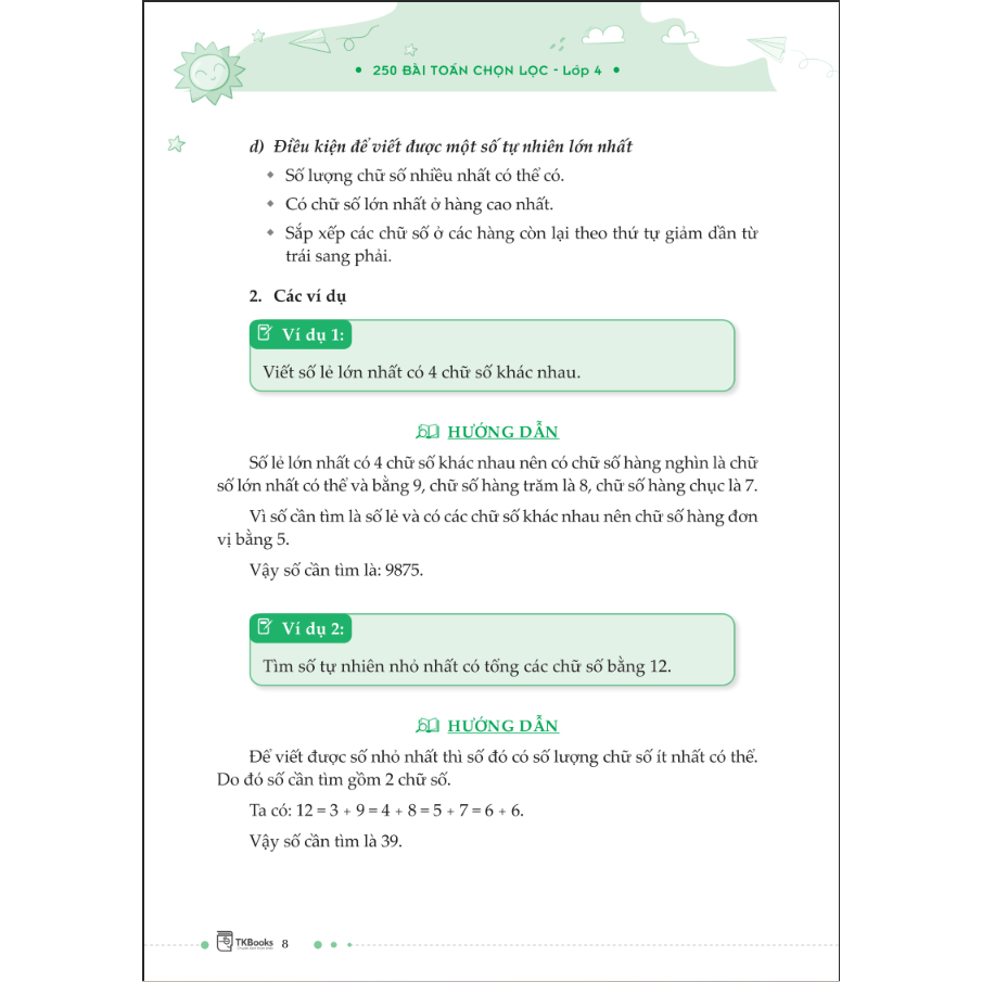 Sách - 250 Bài Toán Chọn Lọc Lớp 4 - TKBooks