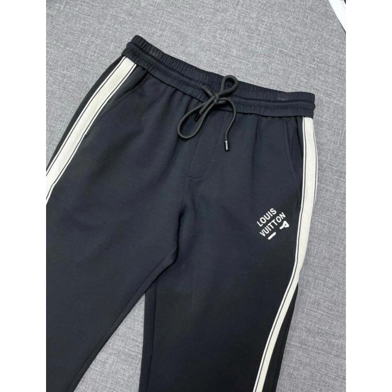 ⚡️[Hight Quality]Quần Nỉ Dài Lu1s Vu11on Logo Embroidered Pants Nam Nữ - Điểm Nhấn Ghim Cái Tháo Rời Cao Cấp Street Wear