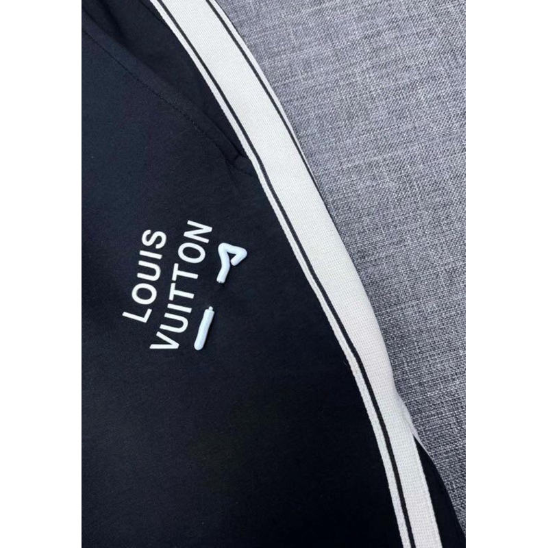 ⚡️[Hight Quality]Quần Nỉ Dài Lu1s Vu11on Logo Embroidered Pants Nam Nữ - Điểm Nhấn Ghim Cái Tháo Rời Cao Cấp Street Wear