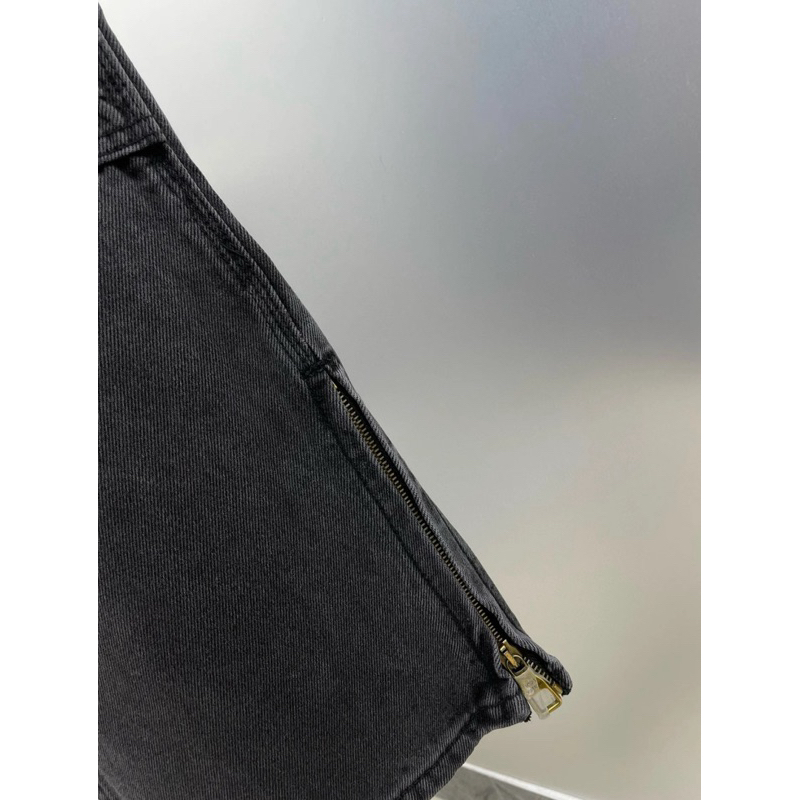 ⚡️[Hight Quality] Quần Jeans Lu1s Vu11on Carpenter Monogram Denim Pants Nam Nữ - Điểm Nhấn Hoa Đen Dập Nồi Street Wear