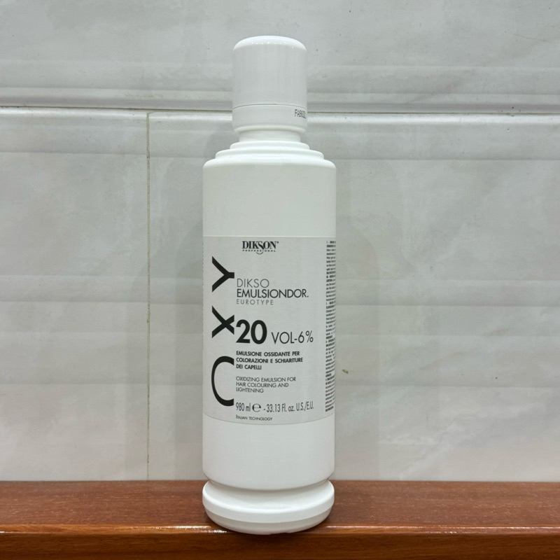 Oxy trợ nhuộm Dikson 12% 40Vol giảm xót da đầu Italia 980ml