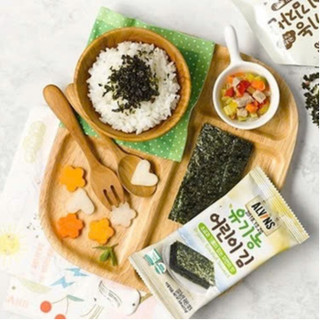 Rong biển hữu cơ tách muối Alvins hôp 15g, rong biển ăn liền cho bé