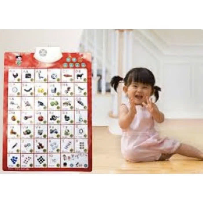 Bảng chữ cái và chữ số tiếng Việt điện tử nói treo tường cho bé[TẶNG 3PIN]