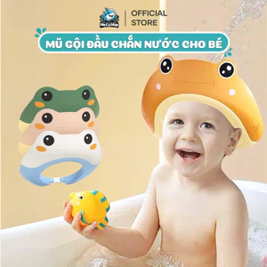 Mũ Gội Đầu Chắn Nước Bảo Vệ Tai Cho Bé 0 - 6 Tuổi, Mũ Tắm Có Thể Điều Chỉnh Vòng Đầu