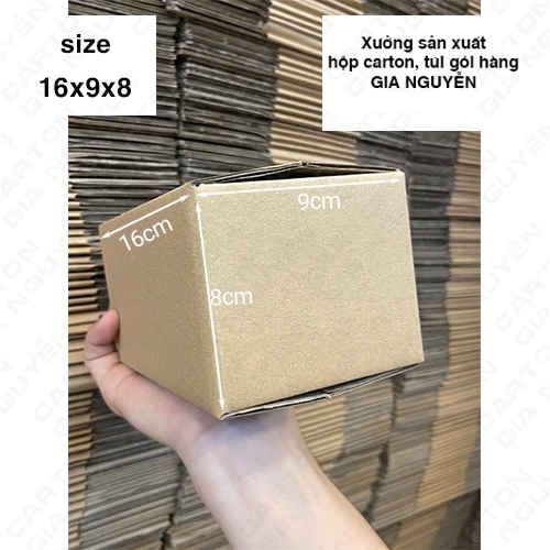 50 hộp carton 16x9x8 đóng gói mỹ phẩm, phụ kiện - Gomi Taro