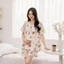 Larosa Bộ Đồ Bầu Và Sau Sinh Cổ Viền Họa Tiết Mặc Nhà Và Sau Sinh Vải Kẻ Đũi Xốp Cao Cấp - LA020B