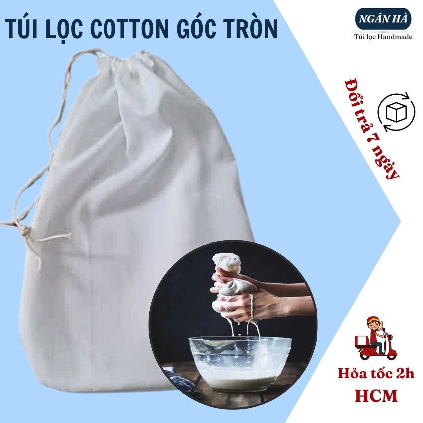 Túi lọc trà dây rút Túi lọc Ngân Hà Handmade góc tròn túi lọc cà phê ...