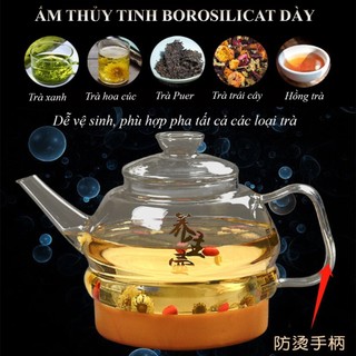 Bếp pha trà điện thông minh tại bàn bảo hành chính hãng 1 năm - Bếp pha trà thủy tinh hút nước và đun sôi tự động