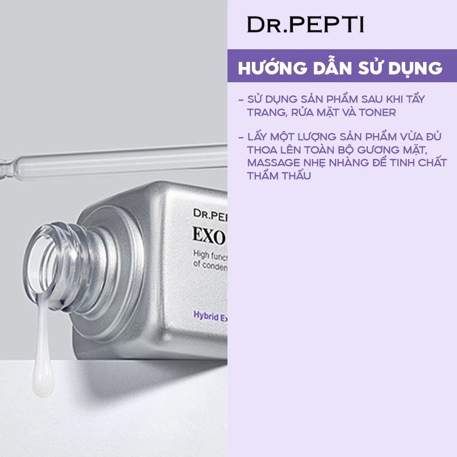 Ảnh Tinh Chất Dưỡng Da, Giảm Nếp Nhăn Dr. Pepti Exo Biome Ampoule 50ml 4
