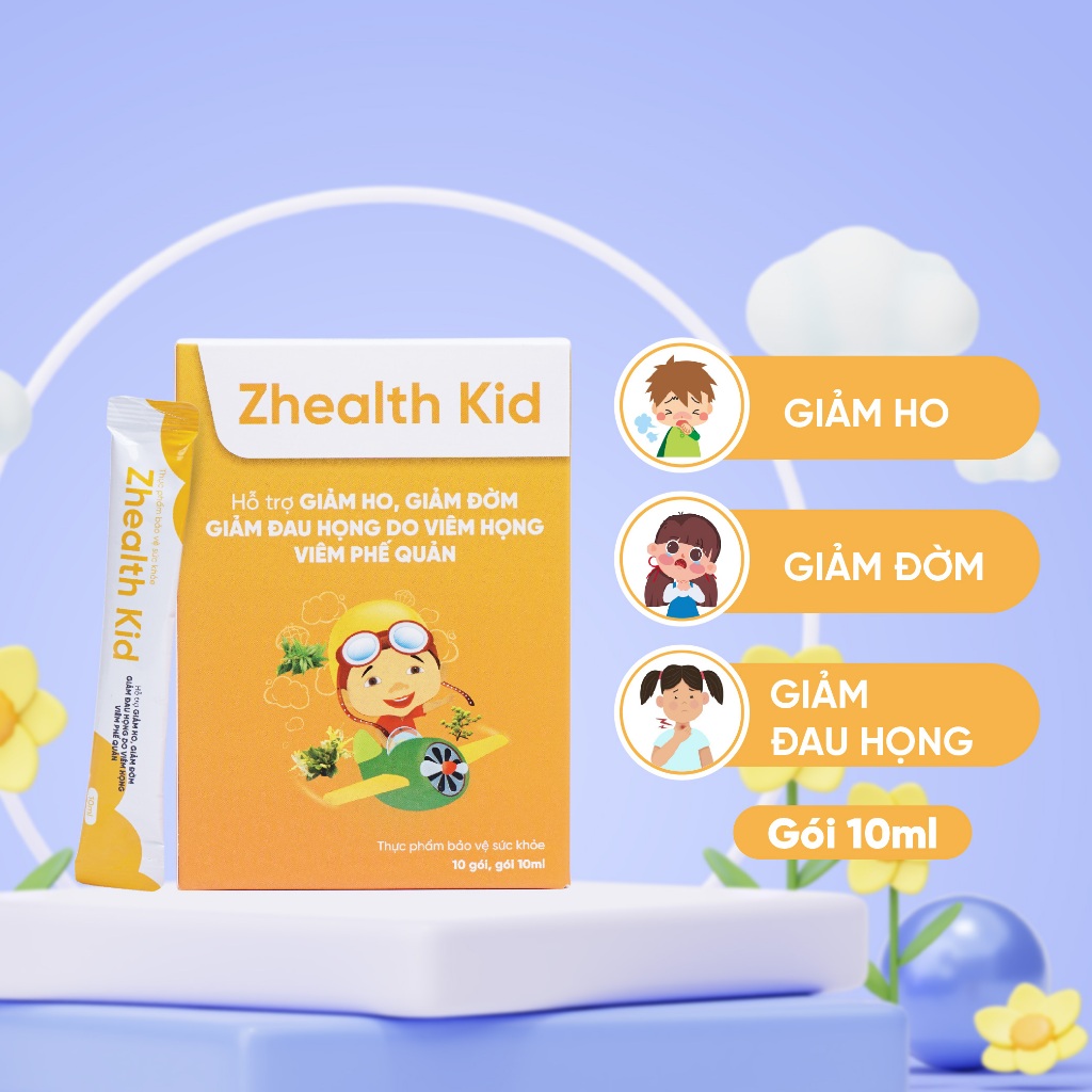 Ảnh Siro ho Zhealth Kid cho trẻ viêm họng, amidan bổ phế, giảm ho long đờm (10 gói x 10ml) 3