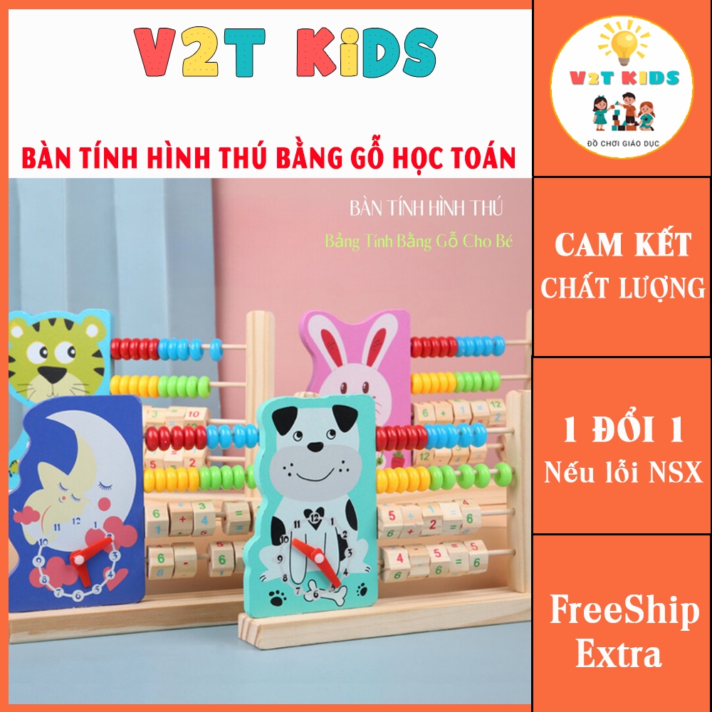 Bàn tính hình thú cho bé