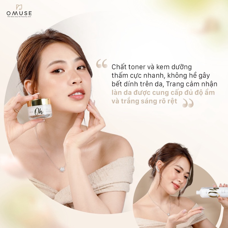 (Có VAT)Kem Dưỡng Trắng Da O’Muse Oh So Glowy Brightening Cream 50G