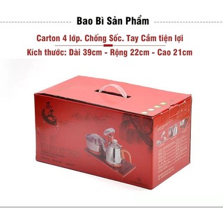Bộ bếp pha trà thông minh cho bàn trà điện Inox 304 dày dặn - Bảo hành chính hãng 1 năm - Bếp điện pha trà tự động