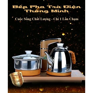 Bộ bếp pha trà thông minh cho bàn trà điện Inox 304 dày dặn - Bảo hành chính hãng 1 năm - Bếp điện pha trà tự động