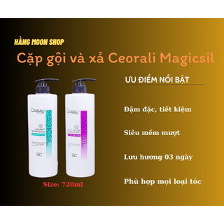 Dầu gội và xả Ceorali Magicsil phục hồi tóc và xả Chuyên Sâu