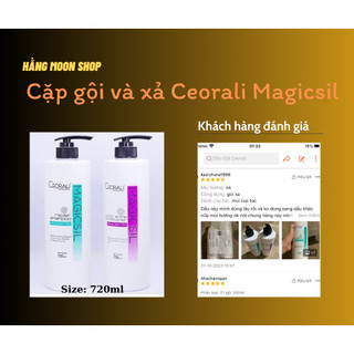 Dầu gội và xả Ceorali Magicsil phục hồi tóc và xả Chuyên Sâu