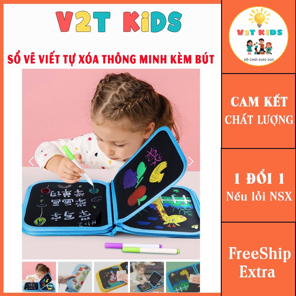 Sổ tô viết thông minh xóa được cho bé
