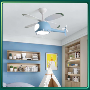 Quạt Đèn Trần Trang Trí Phòng Cho Bé Yêu LumiFan, Sải Cánh 110cm, Quạt Trần Đèn Decor, Quạt Trần Trang Trí, BH 24 Tháng