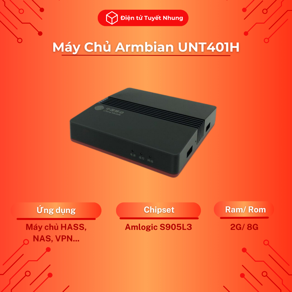 Máy Chủ Armbian UNT401H, Chip Amlogic S905L3, Ram 2G, Rom 8G eMMC - BH ...