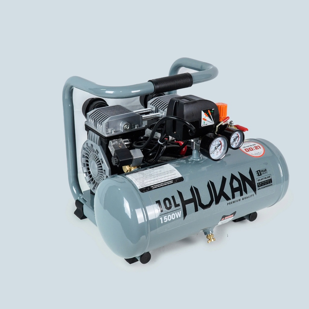 Máy Nén Khí Không Dầu HUKAN(GEN2 PRO)10L Nạp khí nhanh 21s,Động Cơ Đồng 100% Dùng Phun Sơn, Thổi Bụi, Thổi Nước, Bơm Hơi