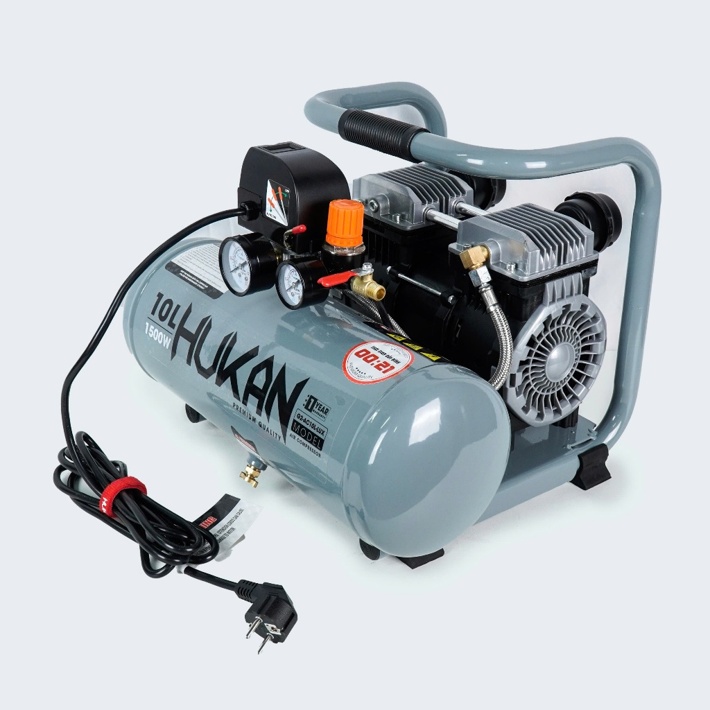 Máy Nén Khí Không Dầu HUKAN(GEN2 PRO)10L Nạp khí nhanh 21s,Động Cơ Đồng 100% Dùng Phun Sơn, Thổi Bụi, Thổi Nước, Bơm Hơi