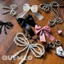 Móc khóa nơ , charm nơ gắn Giày gắn Túi Balo phụ kiện TRENDY QUEMEO set phụ kiện móc khoá treo túi