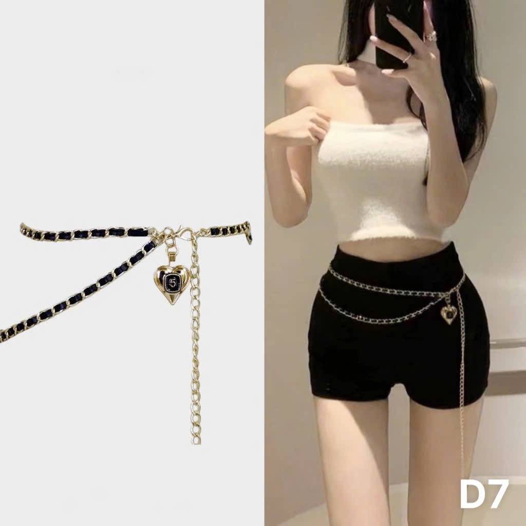 [RẺ VÔ ĐỊCH - 12 Mẫu] Đai Váy Nữ Xinh RANSHI Belt Xích Đính Đá Phối Đồ Phong Cách Trẻ Trung Sang Chảnh Tạo Điểm Nhấn