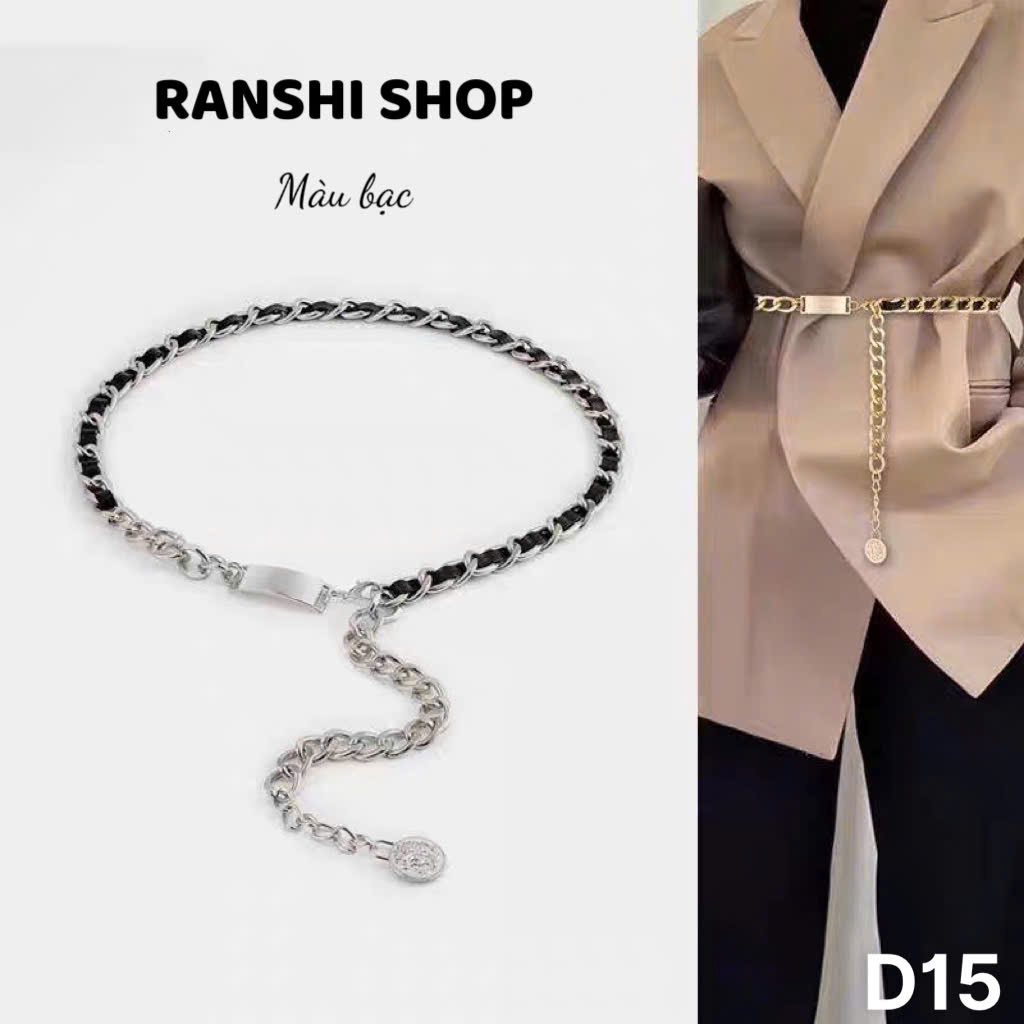 [RẺ VÔ ĐỊCH - 12 Mẫu] Đai Váy Nữ Xinh RANSHI Belt Xích Đính Đá Phối Đồ Phong Cách Trẻ Trung Sang Chảnh Tạo Điểm Nhấn