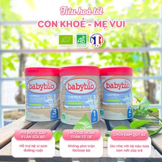 Sữa dê hữu cơ tăng trưởng Babybio, sữa công thức cho bé 0 - 36 tháng